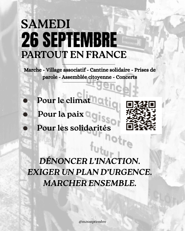 Tract du 26 septembre — Le programme — photo de manifestation