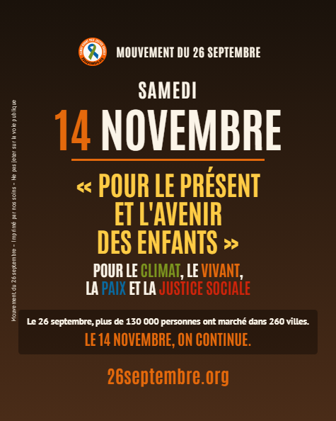 Flyer du 14 novembre, recto (Couleur)