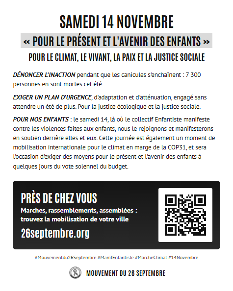 Flyer du 14 novembre, verso (Noir et blanc)